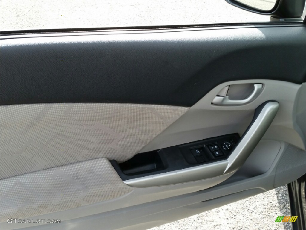 2013 Civic LX Coupe - Polished Metal Metallic / Gray photo #9