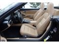 2014 Porsche 911 Black/Luxor Beige Interior Front Seat Photo