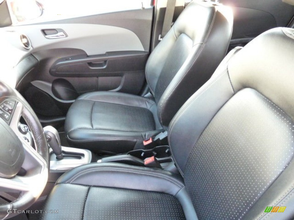 Jet Black/Dark Titanium Interior 2014 Chevrolet Sonic LTZ Hatchback Photo #101339277