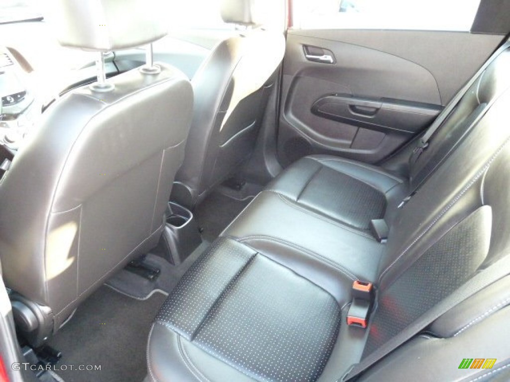 2014 Chevrolet Sonic LTZ Hatchback Rear Seat Photo #101339367