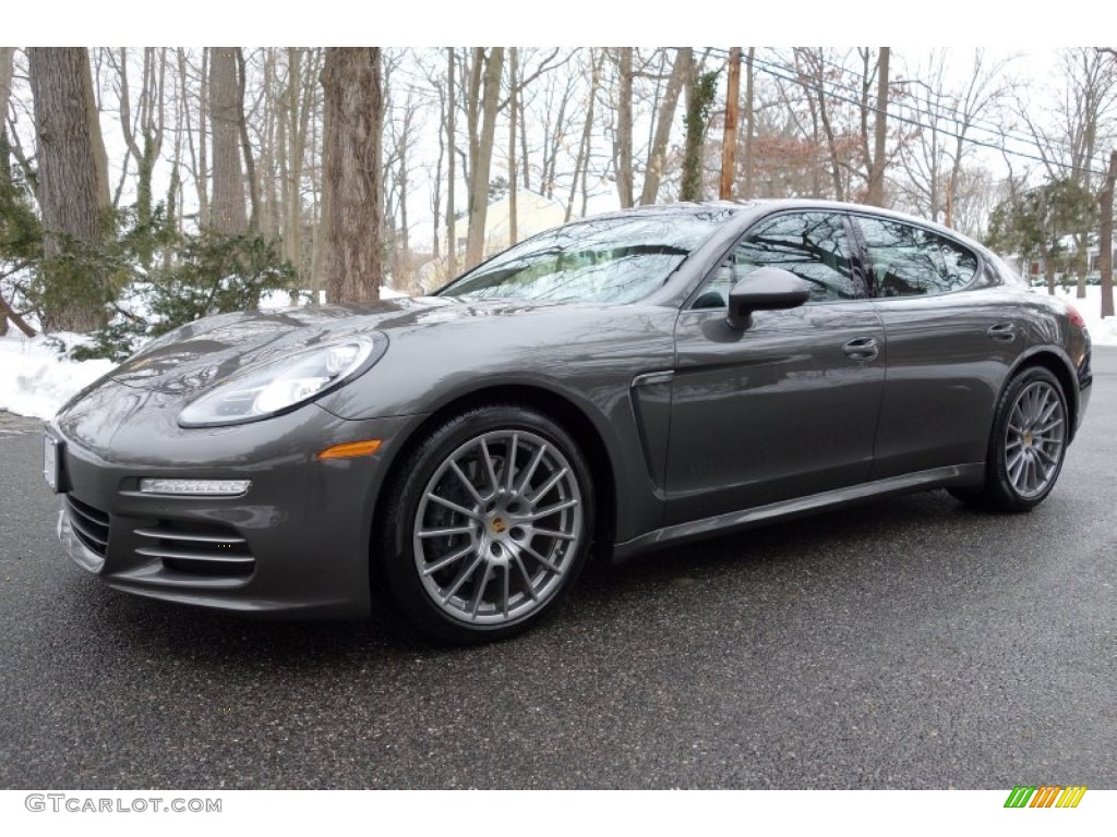 Agate Grey Metallic 2014 Porsche Panamera 4 Exterior Photo #101340057