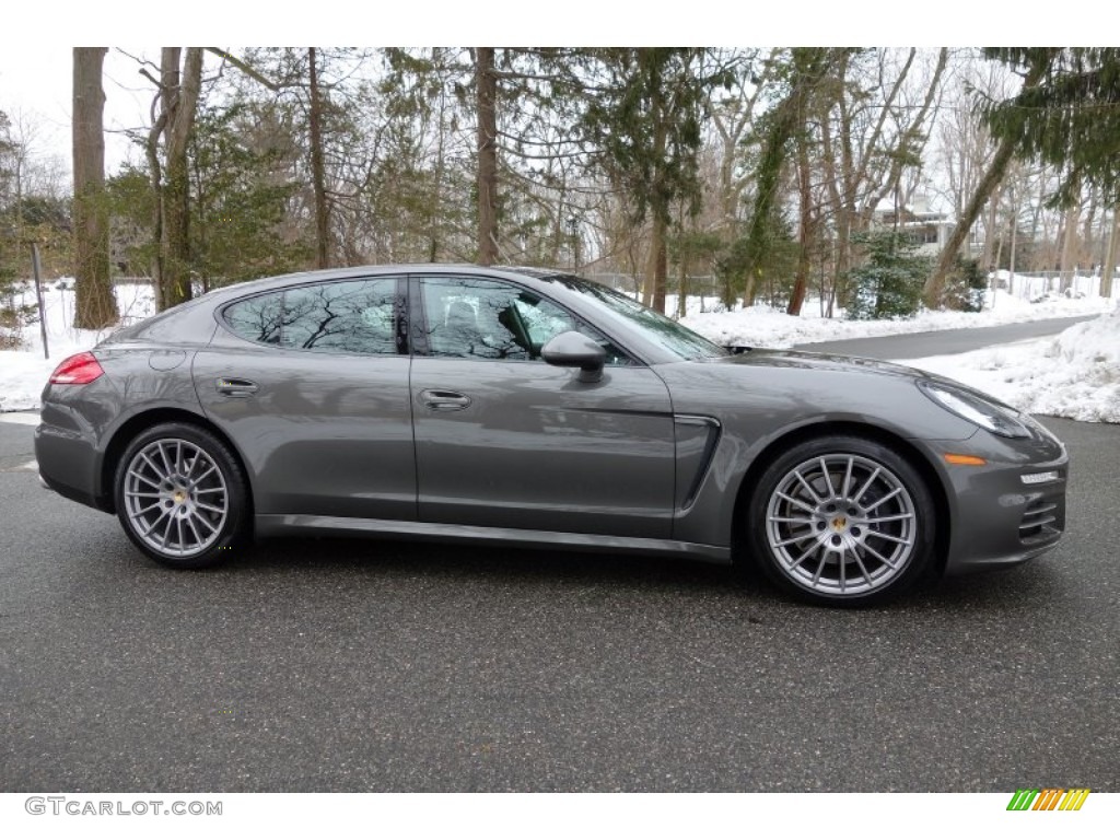 Agate Grey Metallic 2014 Porsche Panamera 4 Exterior Photo #101340207