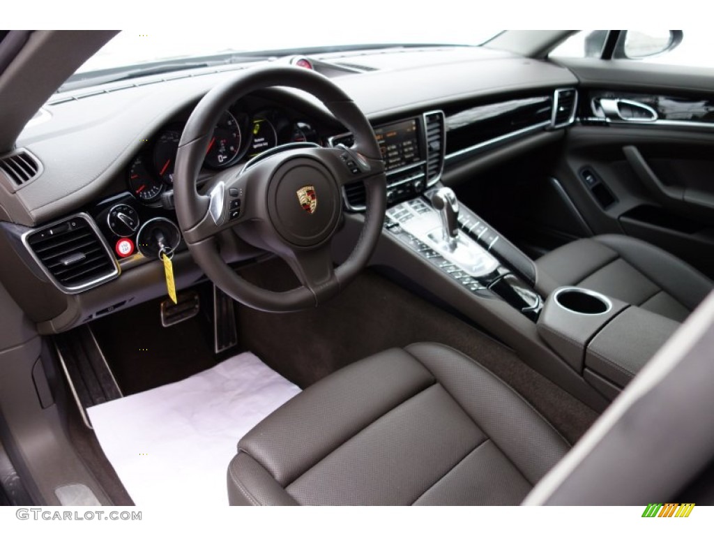 Agate Grey Interior 2014 Porsche Panamera 4 Photo #101340300