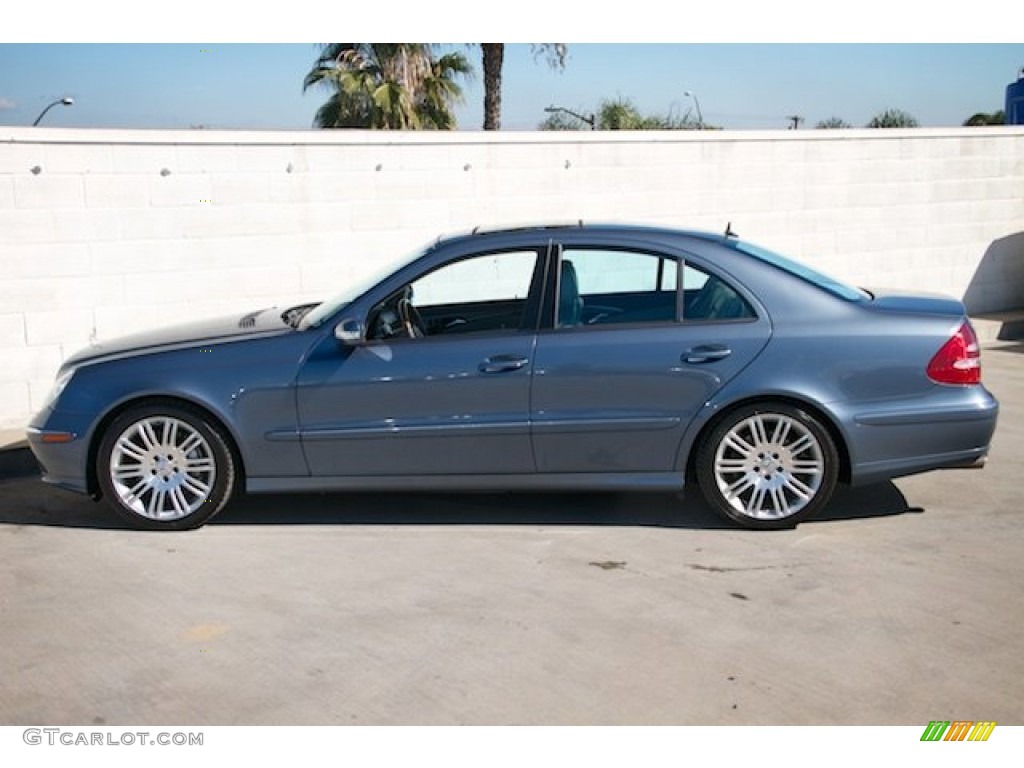 2006 E 350 Sedan - Platinum Blue Metallic / Ash photo #10