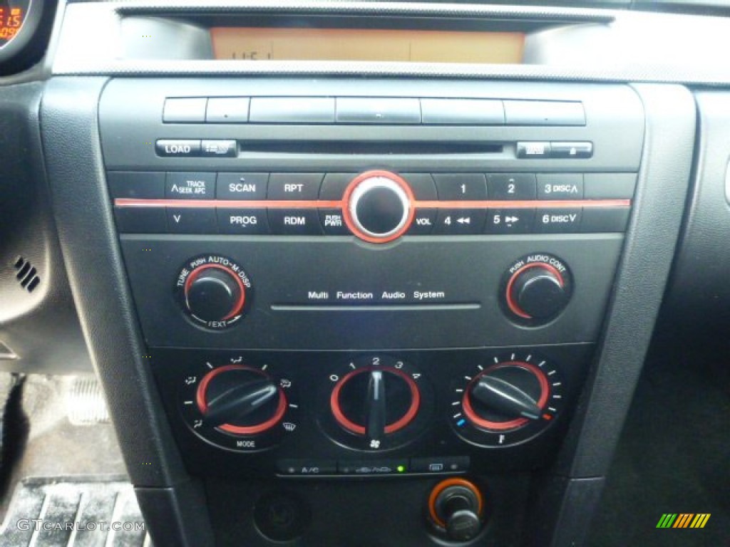 2004 MAZDA3 s Hatchback - Black Mica / Black/Red photo #24
