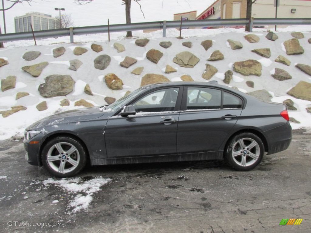 2015 3 Series 320i xDrive Sedan - Mineral Grey Metallic / Black photo #2