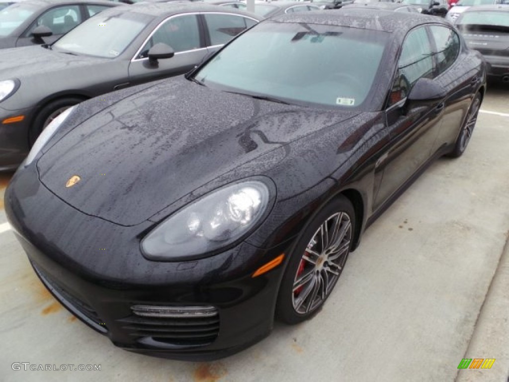 Jet Black Metallic 2015 Porsche Panamera GTS Exterior Photo #101350377