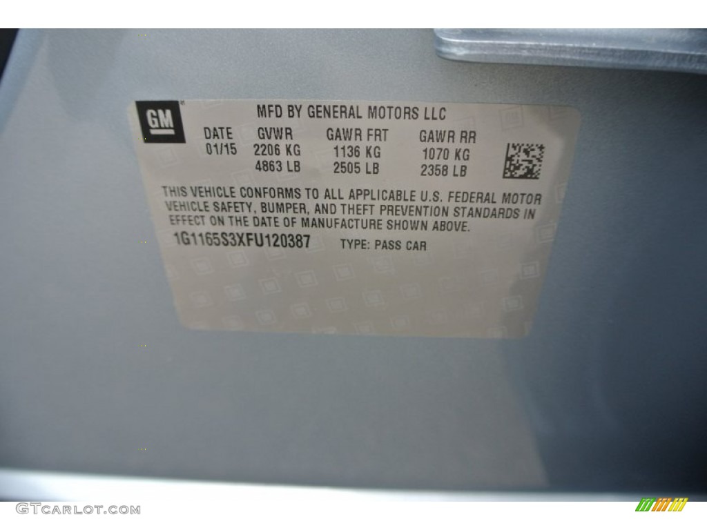 2015 Impala LTZ - Silver Topaz Metallic / Jet Black/Dark Titanium photo #7