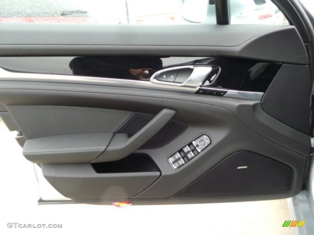 2015 Porsche Panamera S Black Door Panel Photo #101351214