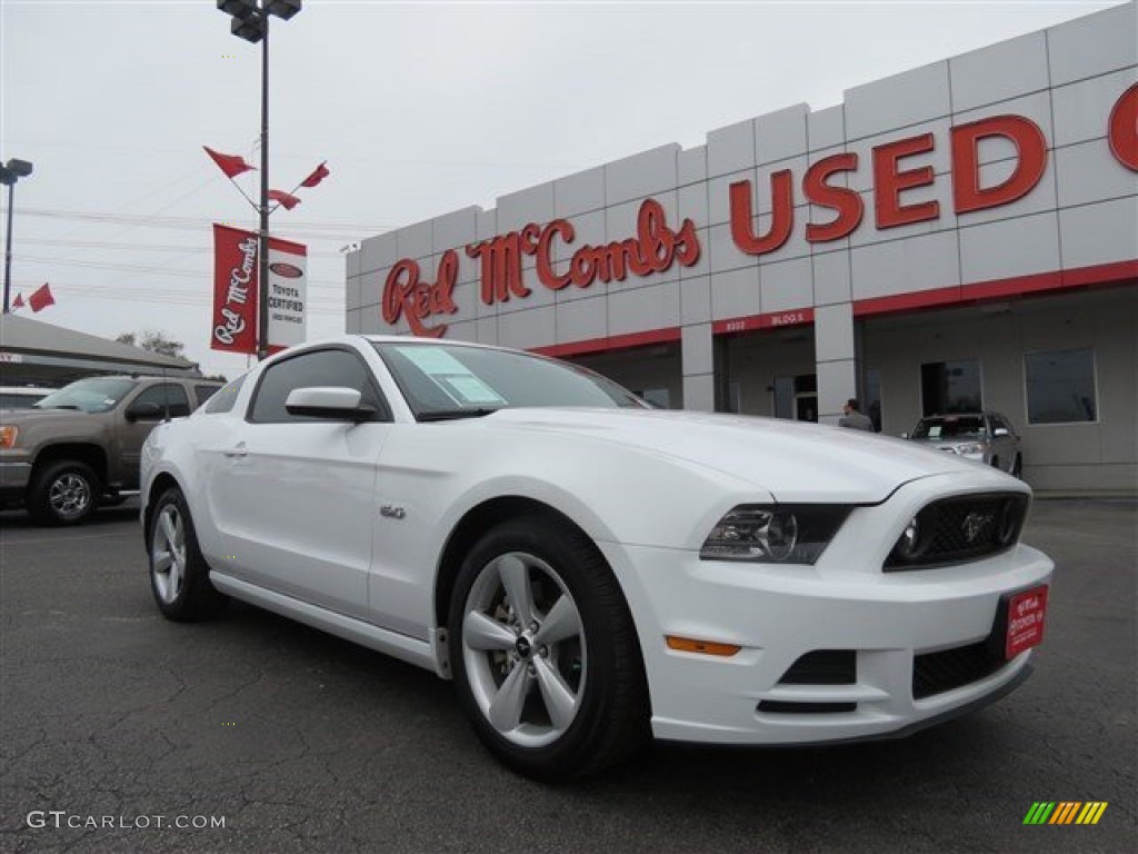 2014 Mustang GT Coupe - Oxford White / Charcoal Black photo #1