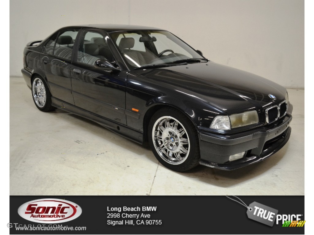 1998 M3 Sedan - Cosmos Black Metallic / Grey photo #1