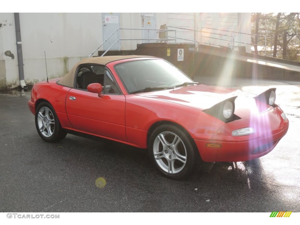 1990 MX-5 Miata Roadster - Classic Red / Black photo #4