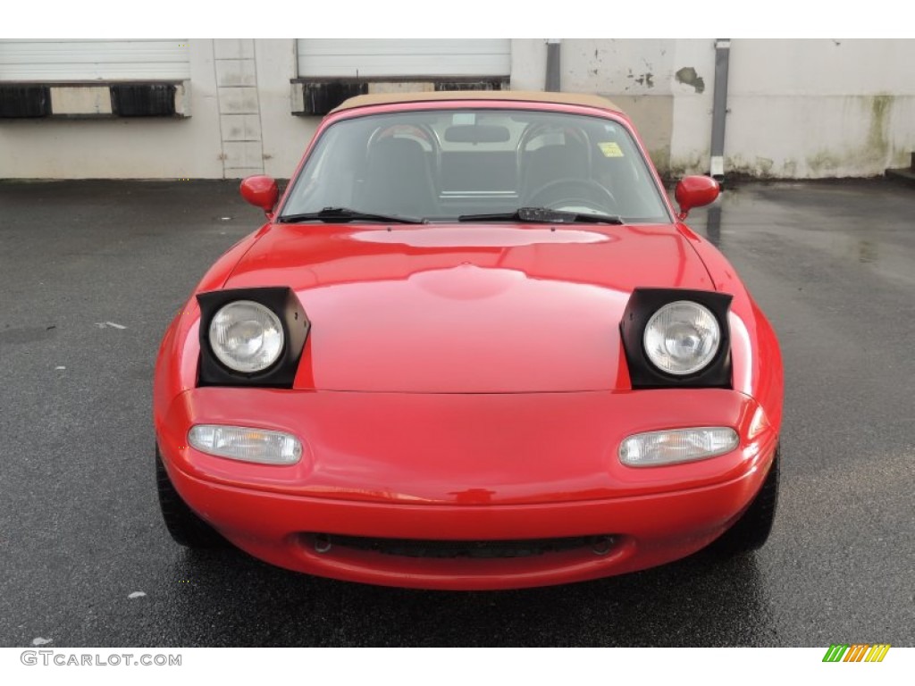 1990 MX-5 Miata Roadster - Classic Red / Black photo #5