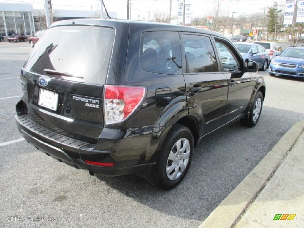 2010 Forester 2.5 X - Obsidian Black Pearl / Black photo #6