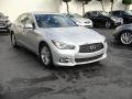 2014 Liquid Platinum Infiniti Q 50 3.7 Premium  photo #3