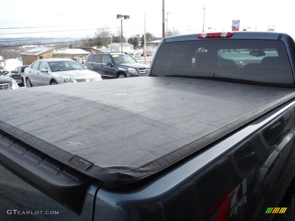 2012 Sierra 1500 SLE Extended Cab 4x4 - Stealth Gray Metallic / Ebony photo #11