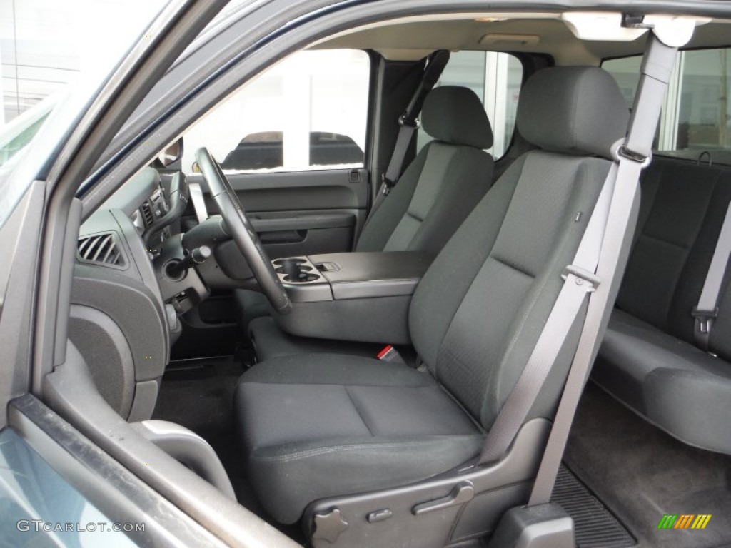 2012 Sierra 1500 SLE Extended Cab 4x4 - Stealth Gray Metallic / Ebony photo #15
