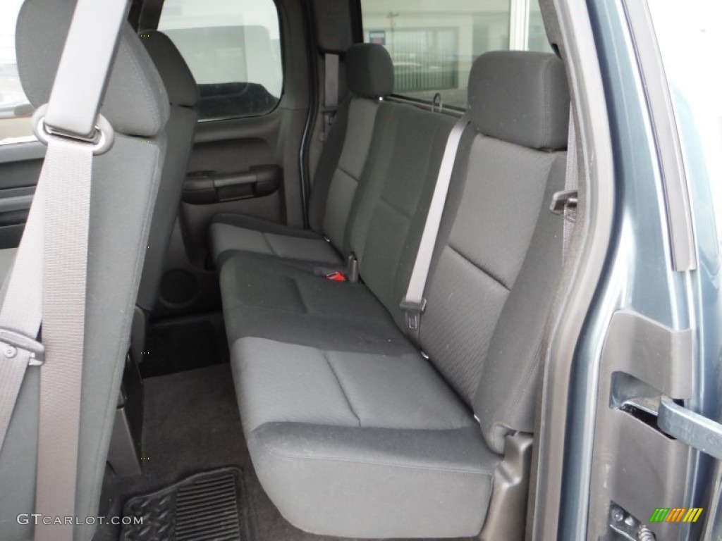 2012 Sierra 1500 SLE Extended Cab 4x4 - Stealth Gray Metallic / Ebony photo #18