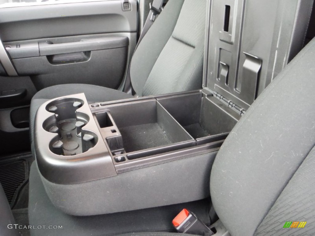 2012 Sierra 1500 SLE Extended Cab 4x4 - Stealth Gray Metallic / Ebony photo #20
