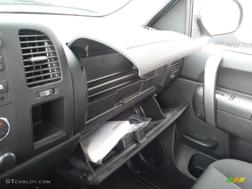 2012 Sierra 1500 SLE Extended Cab 4x4 - Stealth Gray Metallic / Ebony photo #26