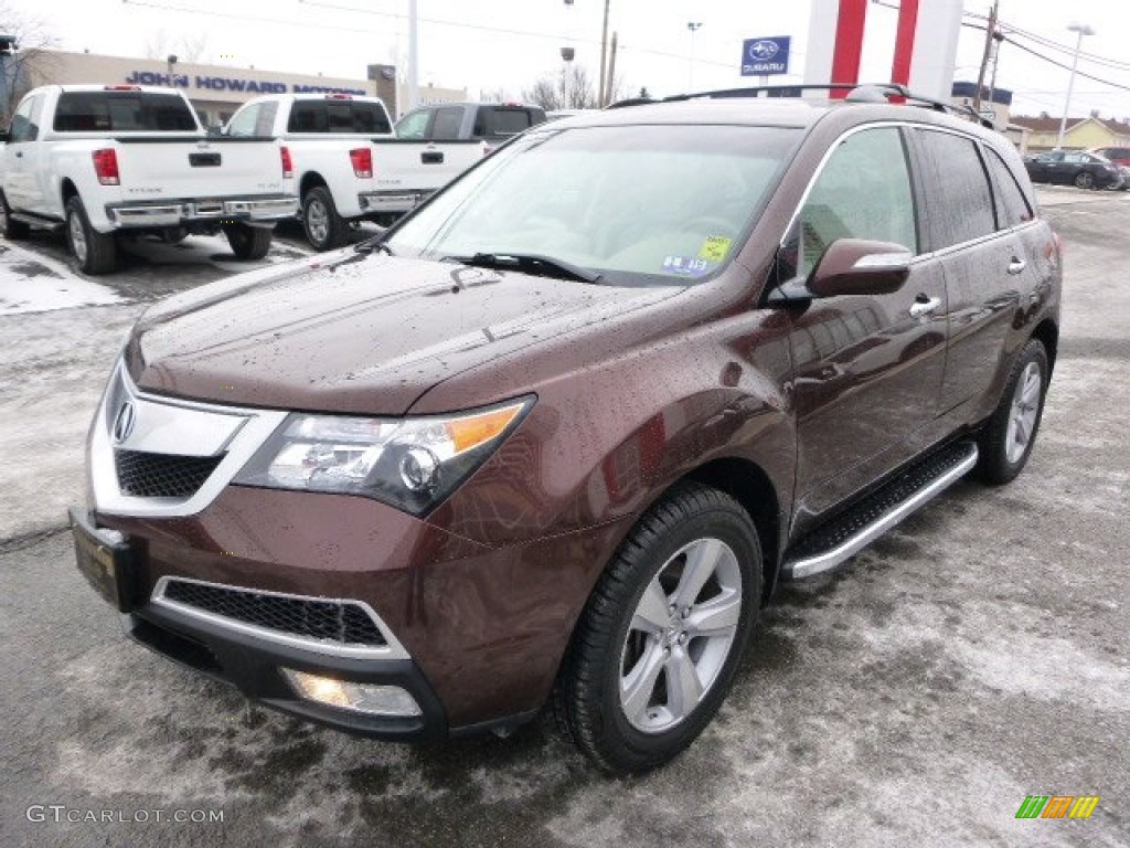 Dark Cherry Pearl 2010 Acura MDX Technology Exterior Photo #101360898