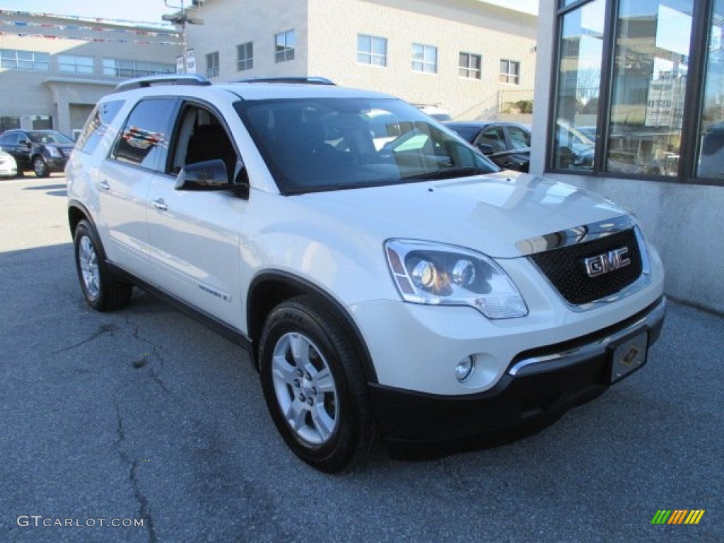 White Diamond Metallic 2007 GMC Acadia SLE Exterior Photo #101360934