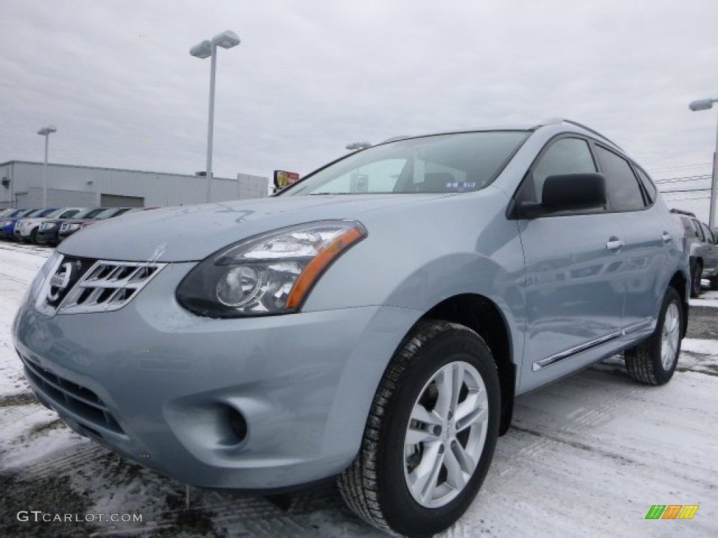 Frosted Steel 2015 Nissan Rogue Select S AWD Exterior Photo #101362638