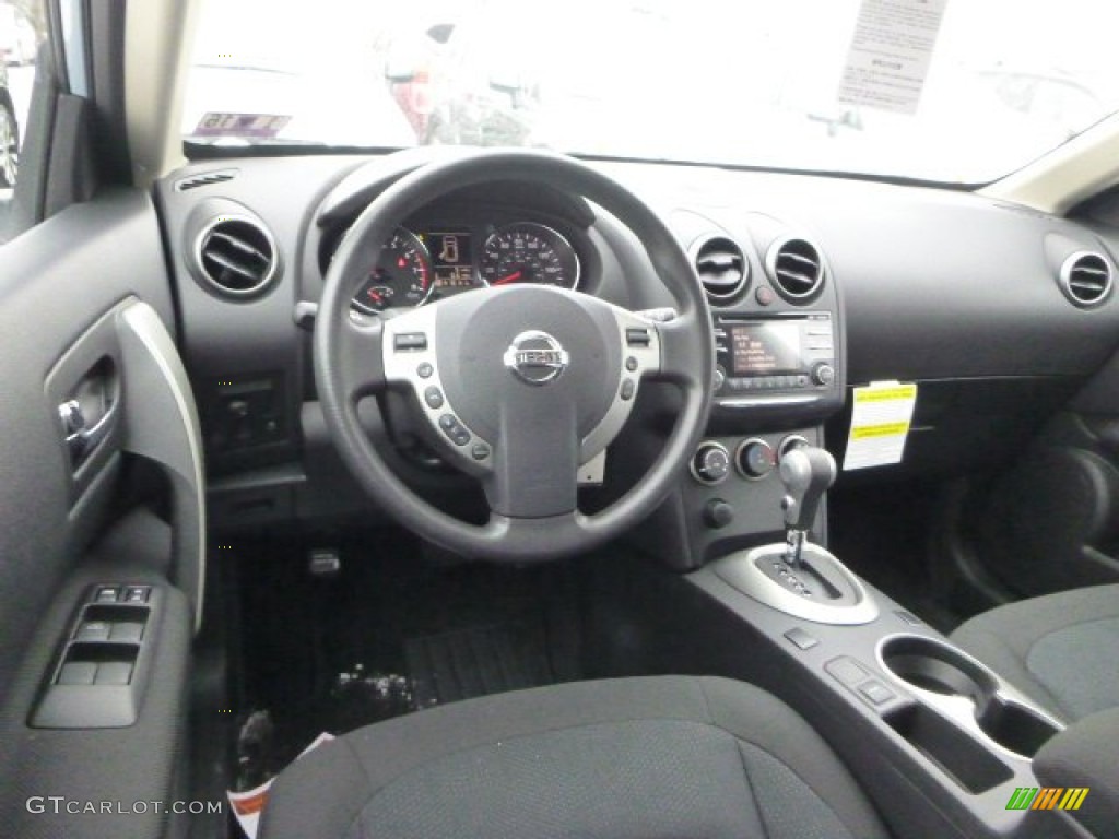 Black Interior 2015 Nissan Rogue Select S AWD Photo #101362773