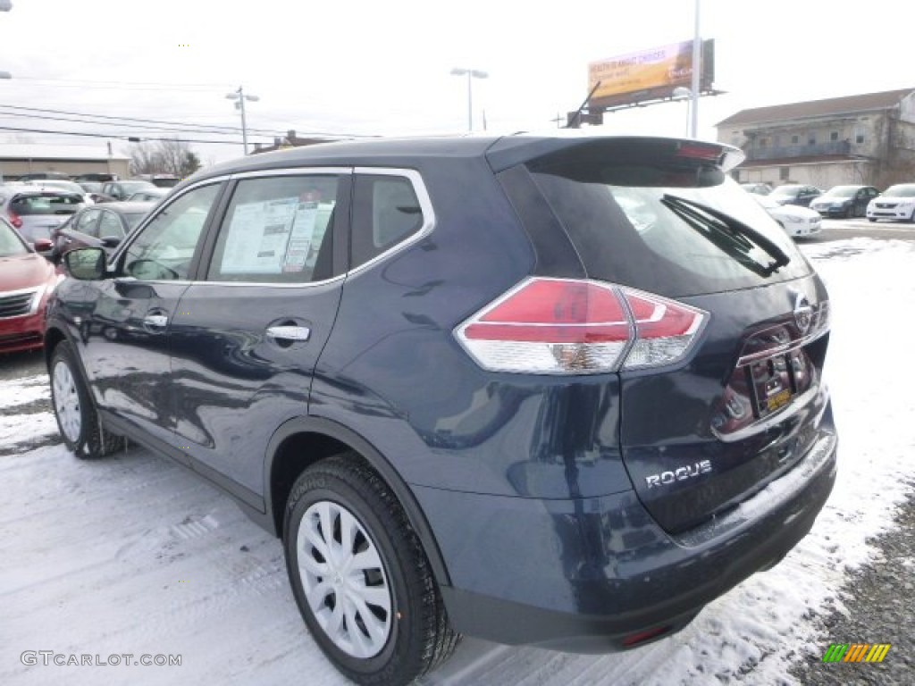 2015 Rogue S AWD - Arctic Blue Metallic / Charcoal photo #5