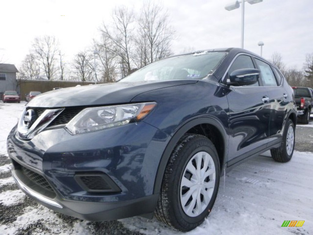 2015 Rogue S AWD - Arctic Blue Metallic / Charcoal photo #7