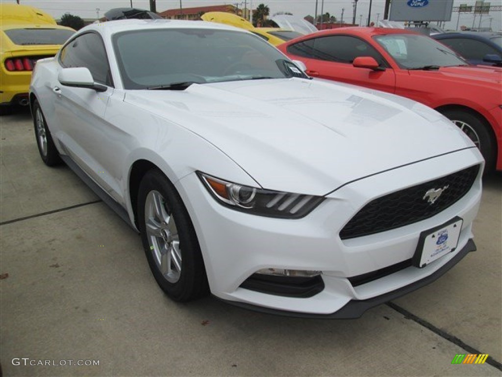 2015 Mustang V6 Coupe - Oxford White / Ebony photo #1