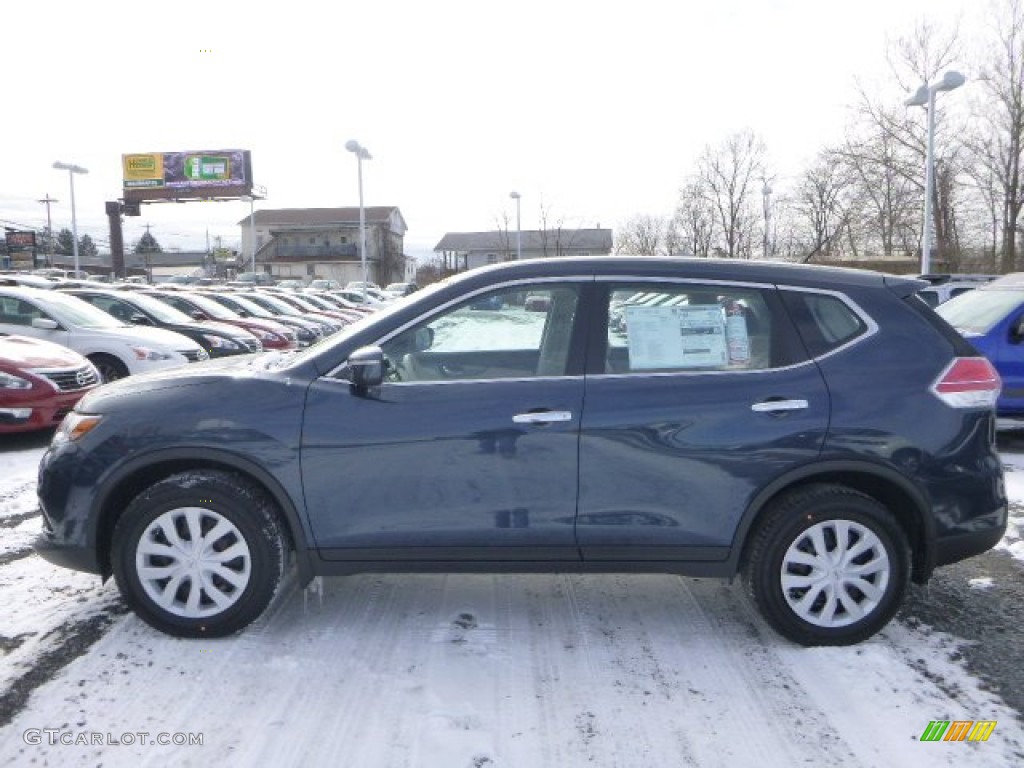 2015 Rogue S AWD - Arctic Blue Metallic / Almond photo #6