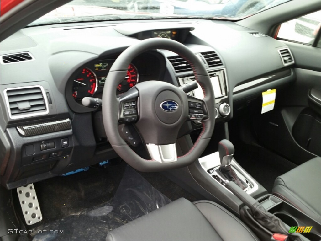 Carbon Black Interior 2015 Subaru WRX Premium Photo #101365017