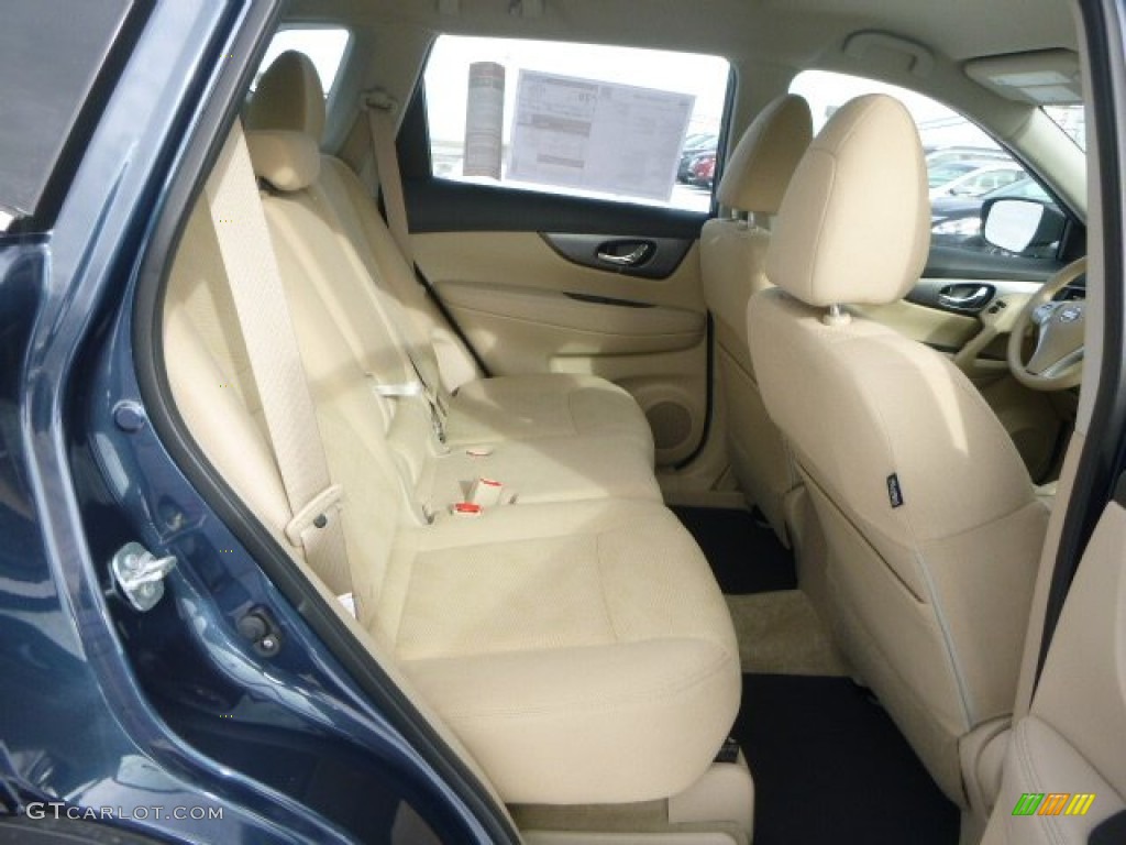 2015 Rogue S AWD - Arctic Blue Metallic / Almond photo #12