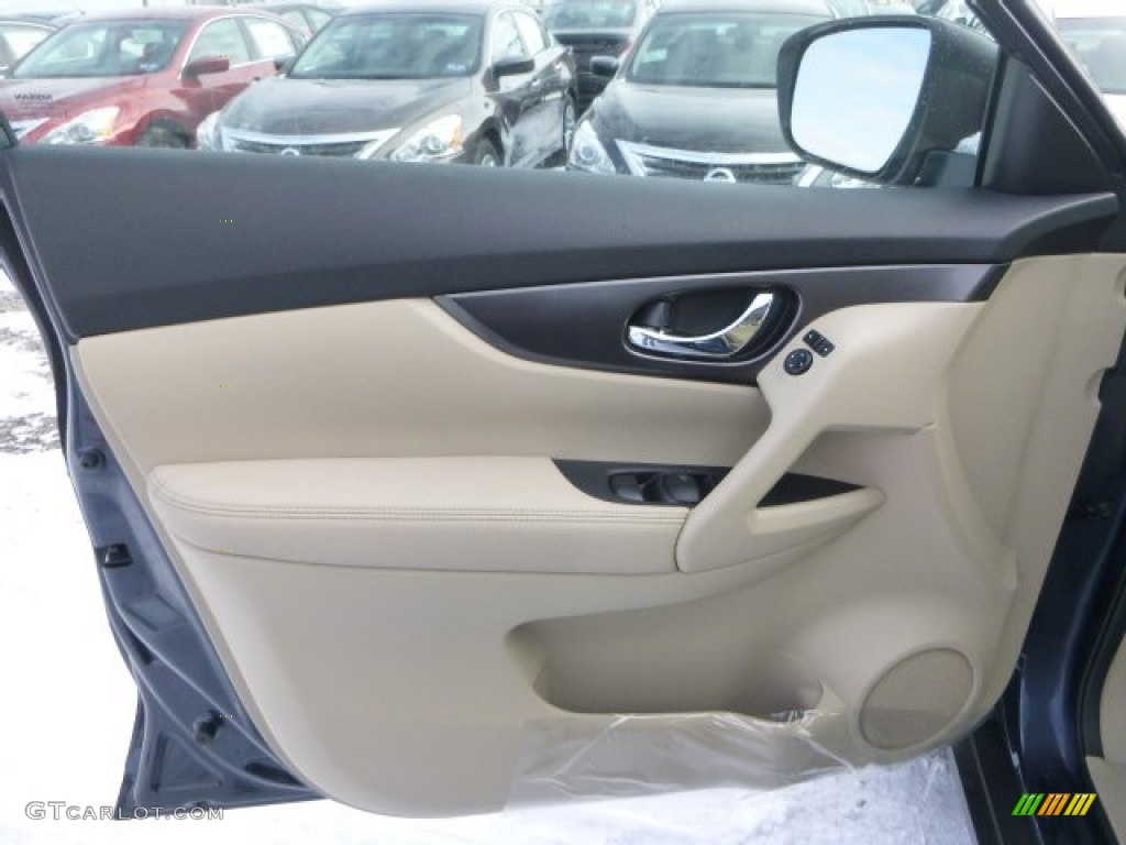 2015 Rogue S AWD - Arctic Blue Metallic / Almond photo #16