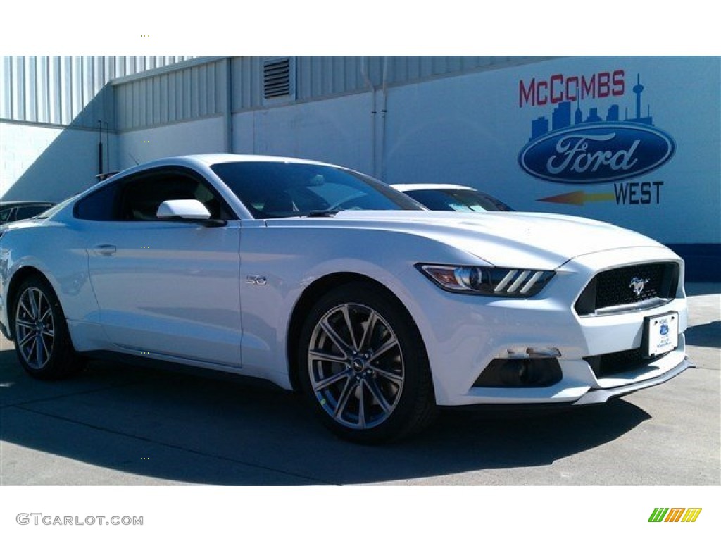 2015 Mustang GT Premium Coupe - Oxford White / Ebony photo #3