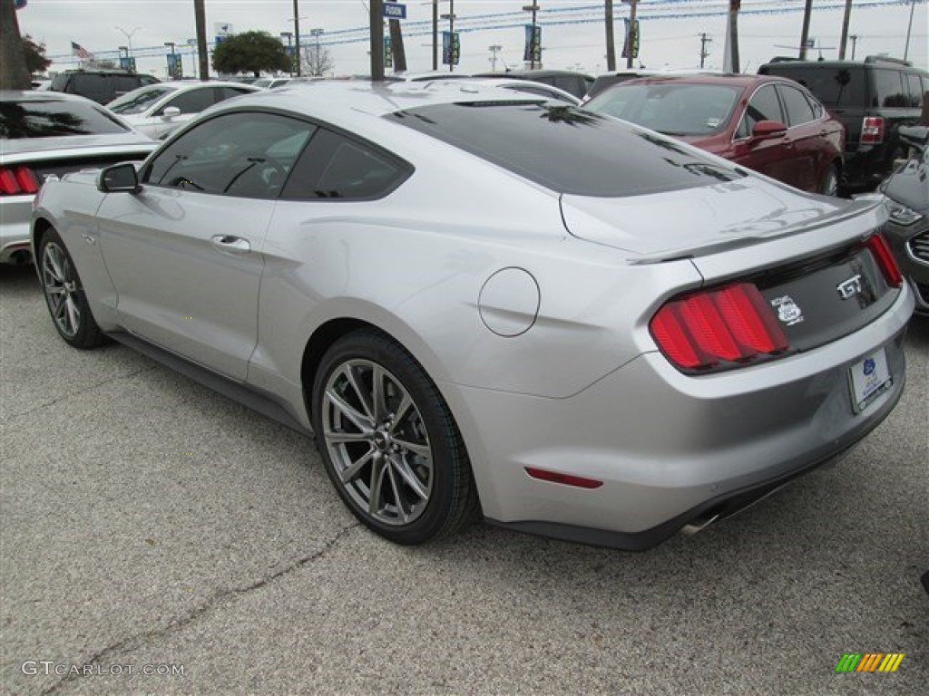 2015 Mustang GT Premium Coupe - Ingot Silver Metallic / Ebony photo #4
