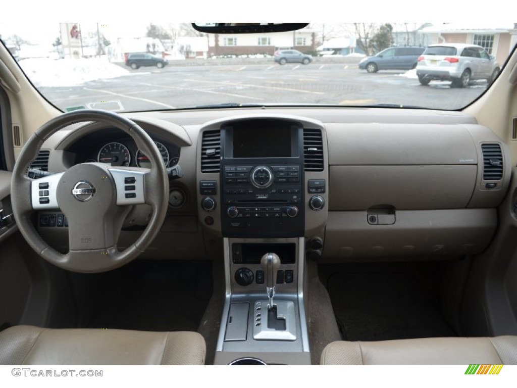 2008 Nissan Pathfinder SE 4x4 Cafe Latte Dashboard Photo #101366136