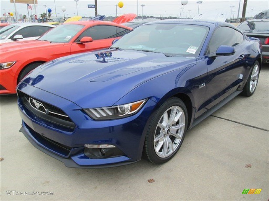 Deep Impact Blue Metallic 2015 Ford Mustang GT Premium Coupe Exterior Photo #101366619