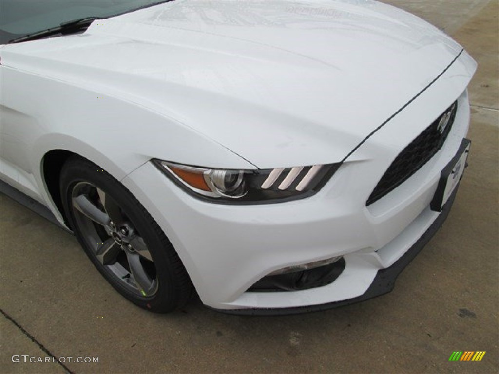 2015 Mustang V6 Coupe - Oxford White / Ebony photo #2