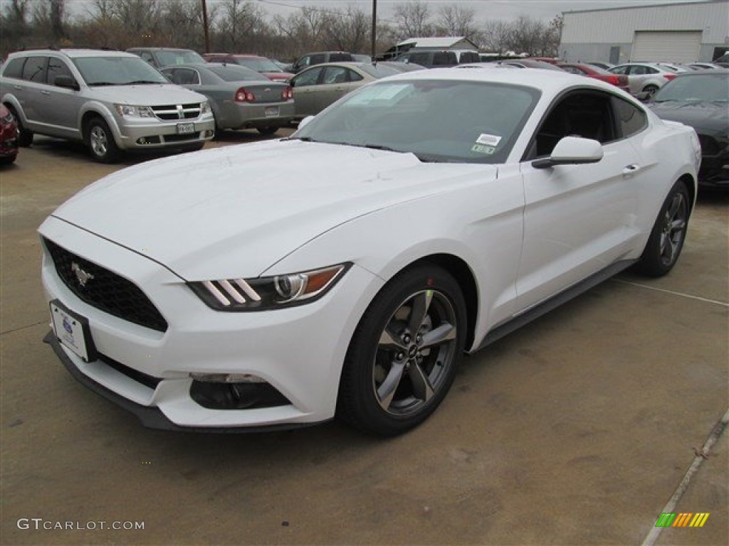 2015 Mustang V6 Coupe - Oxford White / Ebony photo #5