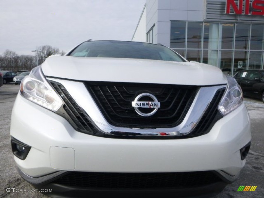 2015 Murano SV AWD - Pearl White / Cashmere photo #8