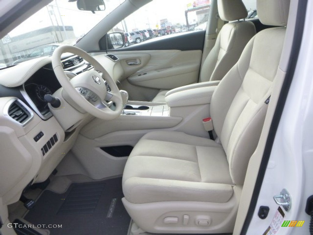 2015 Murano SV AWD - Pearl White / Cashmere photo #13