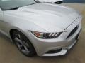2015 Ingot Silver Metallic Ford Mustang V6 Coupe  photo #2
