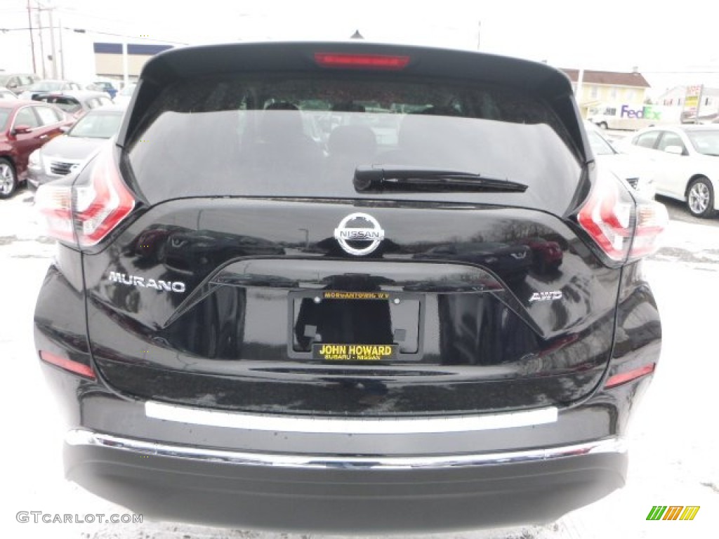 2015 Murano S AWD - Magnetic Black / Graphite photo #4