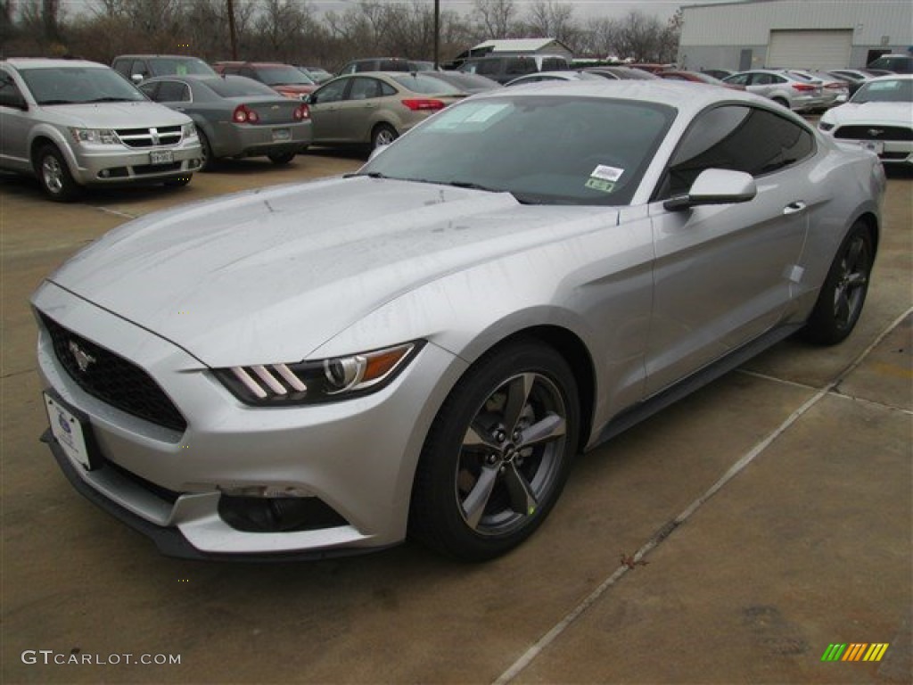 2015 Mustang V6 Coupe - Ingot Silver Metallic / Ebony photo #5