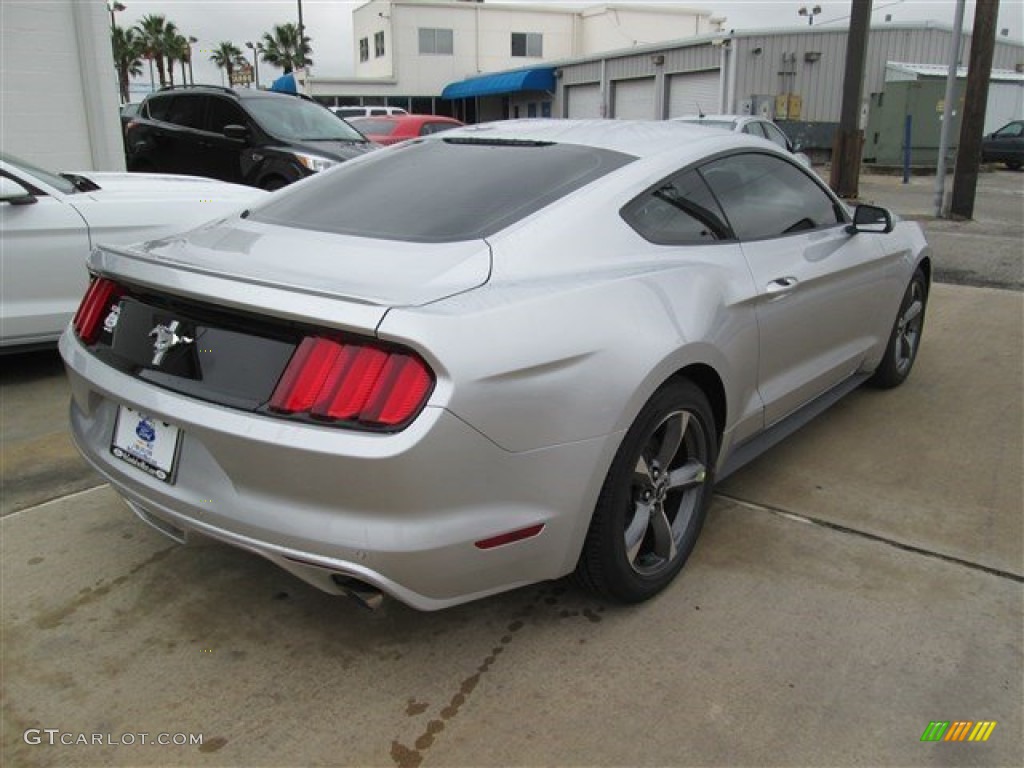 2015 Mustang V6 Coupe - Ingot Silver Metallic / Ebony photo #8