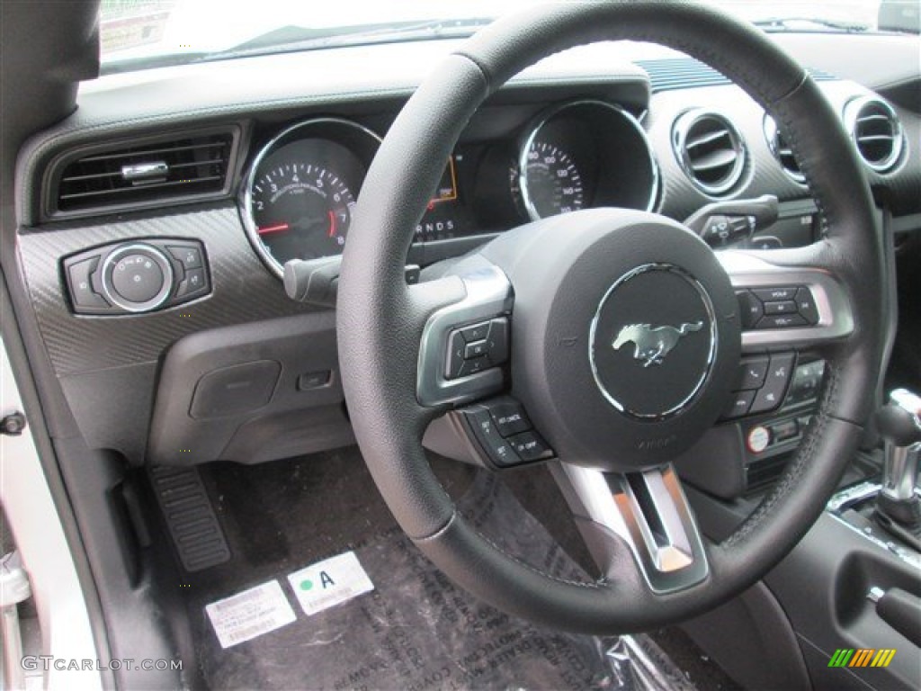 2015 Mustang V6 Coupe - Ingot Silver Metallic / Ebony photo #14