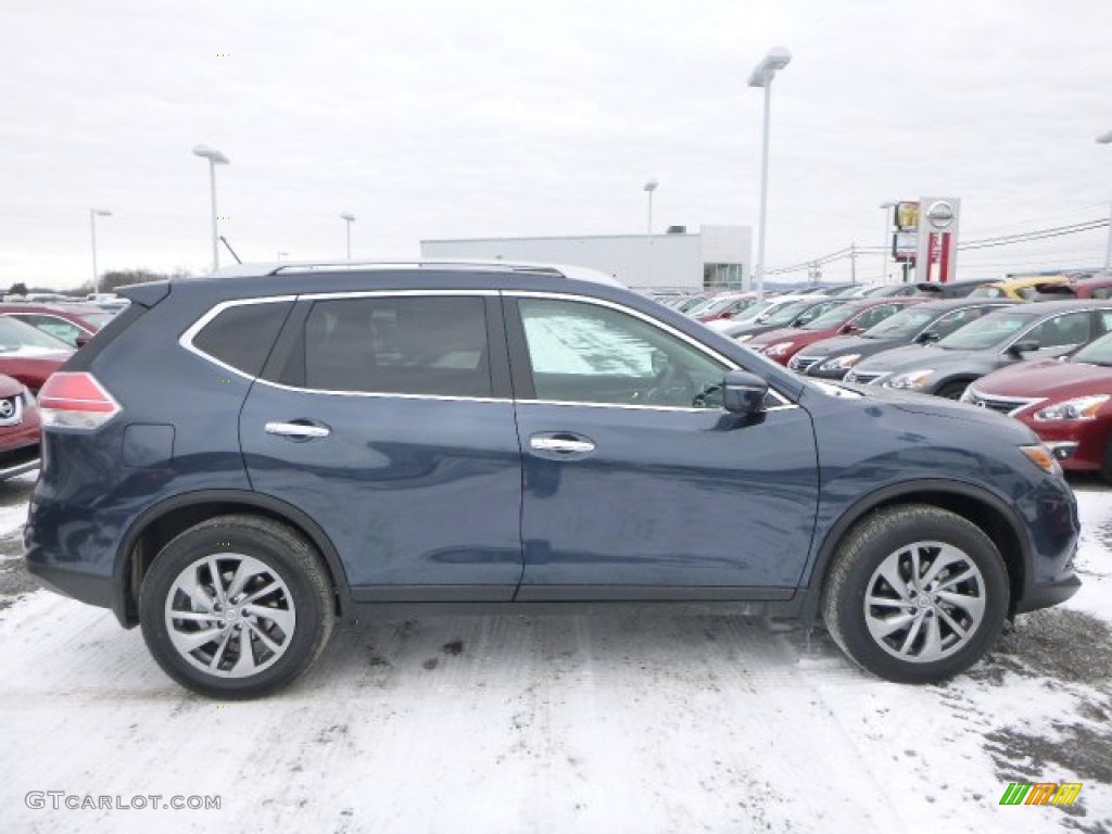 2015 Rogue SL AWD - Arctic Blue Metallic / Charcoal photo #2