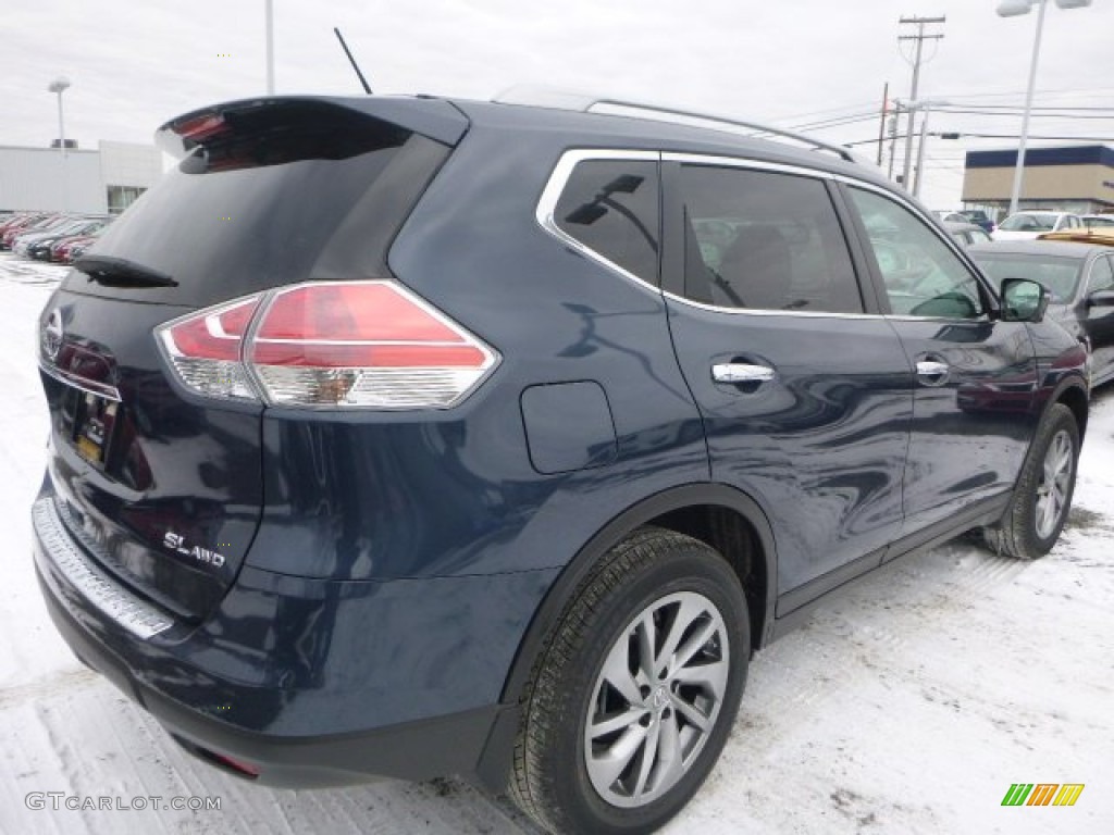 2015 Rogue SL AWD - Arctic Blue Metallic / Charcoal photo #3